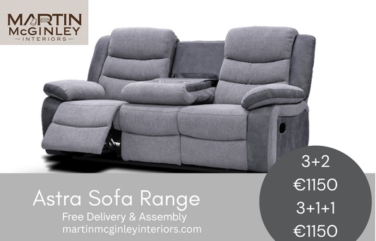 Astra Sofa Range 3+2 Grey