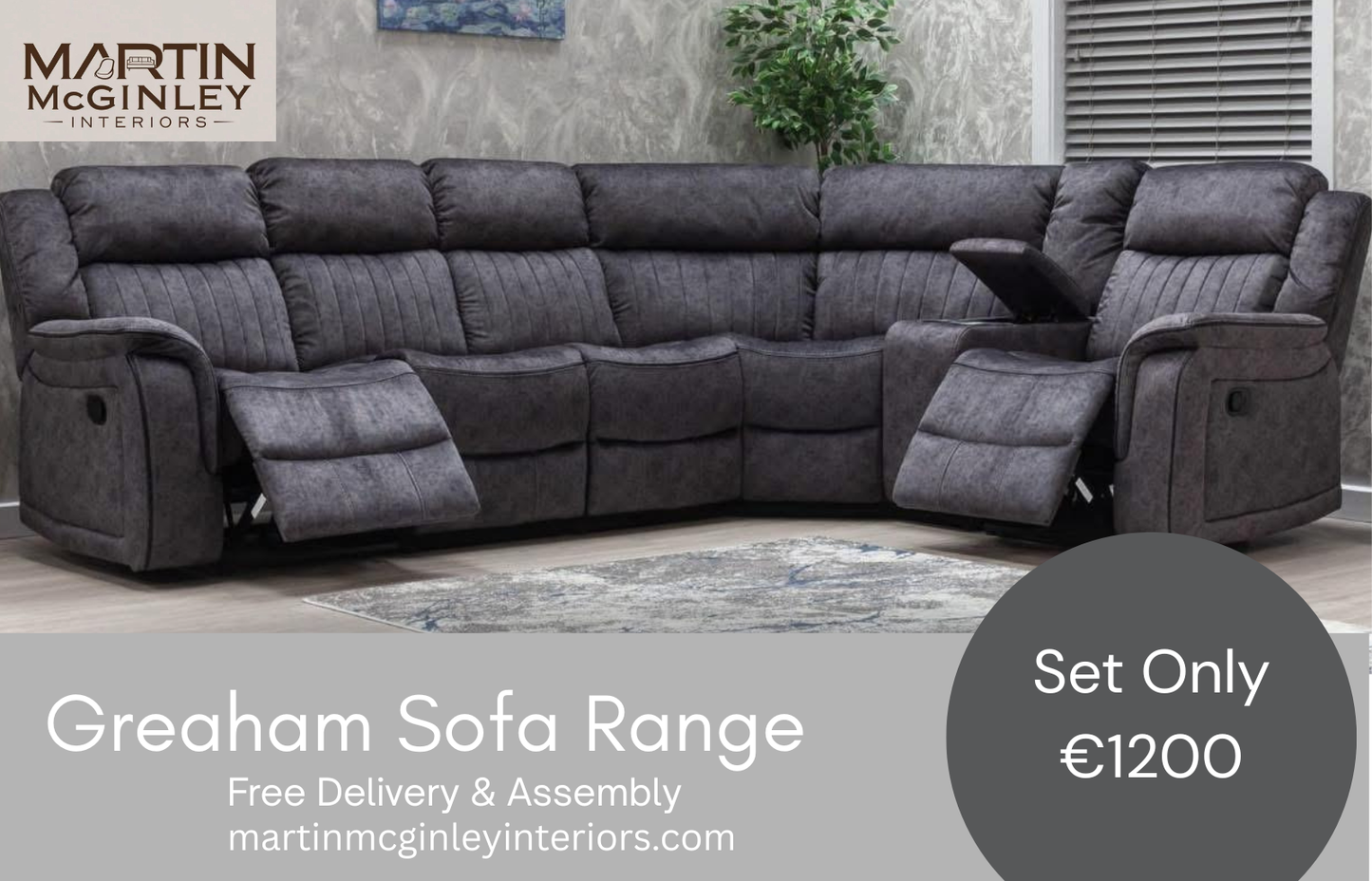 Gresham Sofa Range Corner Grey