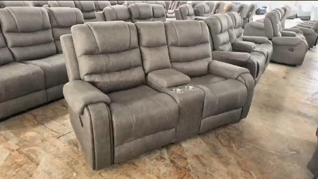 Maddison Sofa Range 3+2Grey Fabric