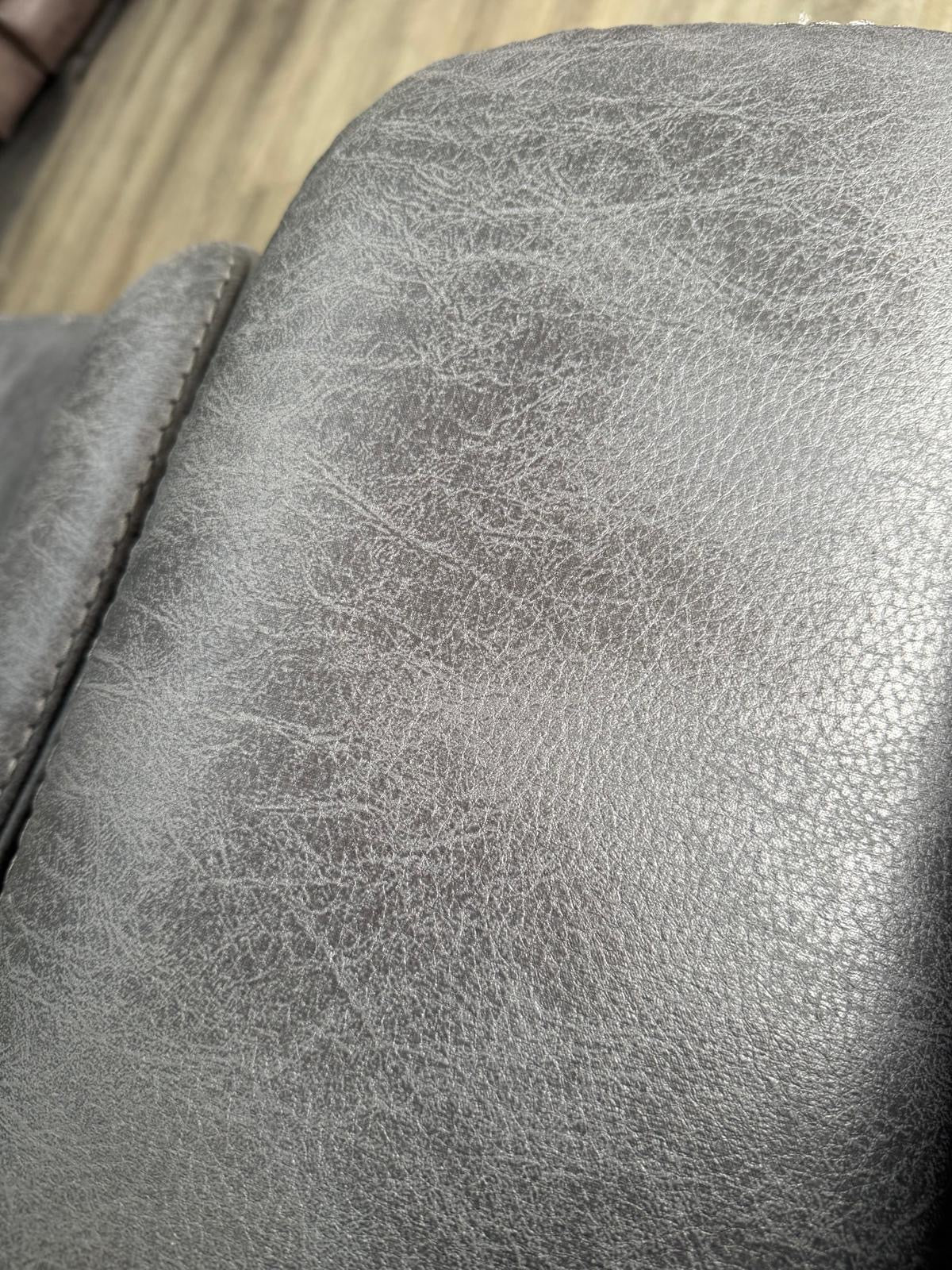 Valencia Grey Suede Fabric Recliner