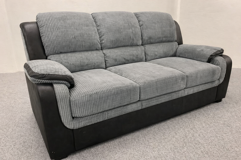 Tara Corduroy Fabric Sofa Sets 3+2 Grey