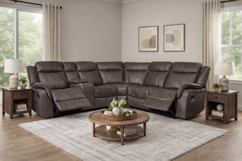 Bruno Espresso Colour Fabric Corner Sofa Range