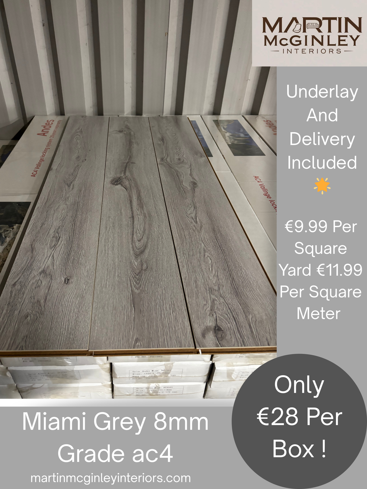 Miami Laminated Flooring 8mm