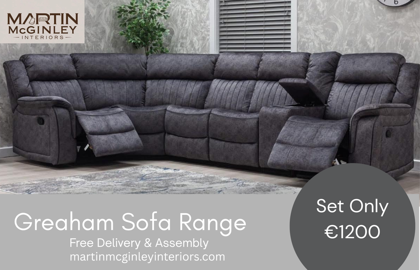 Gresham Sofa Range Corner Grey