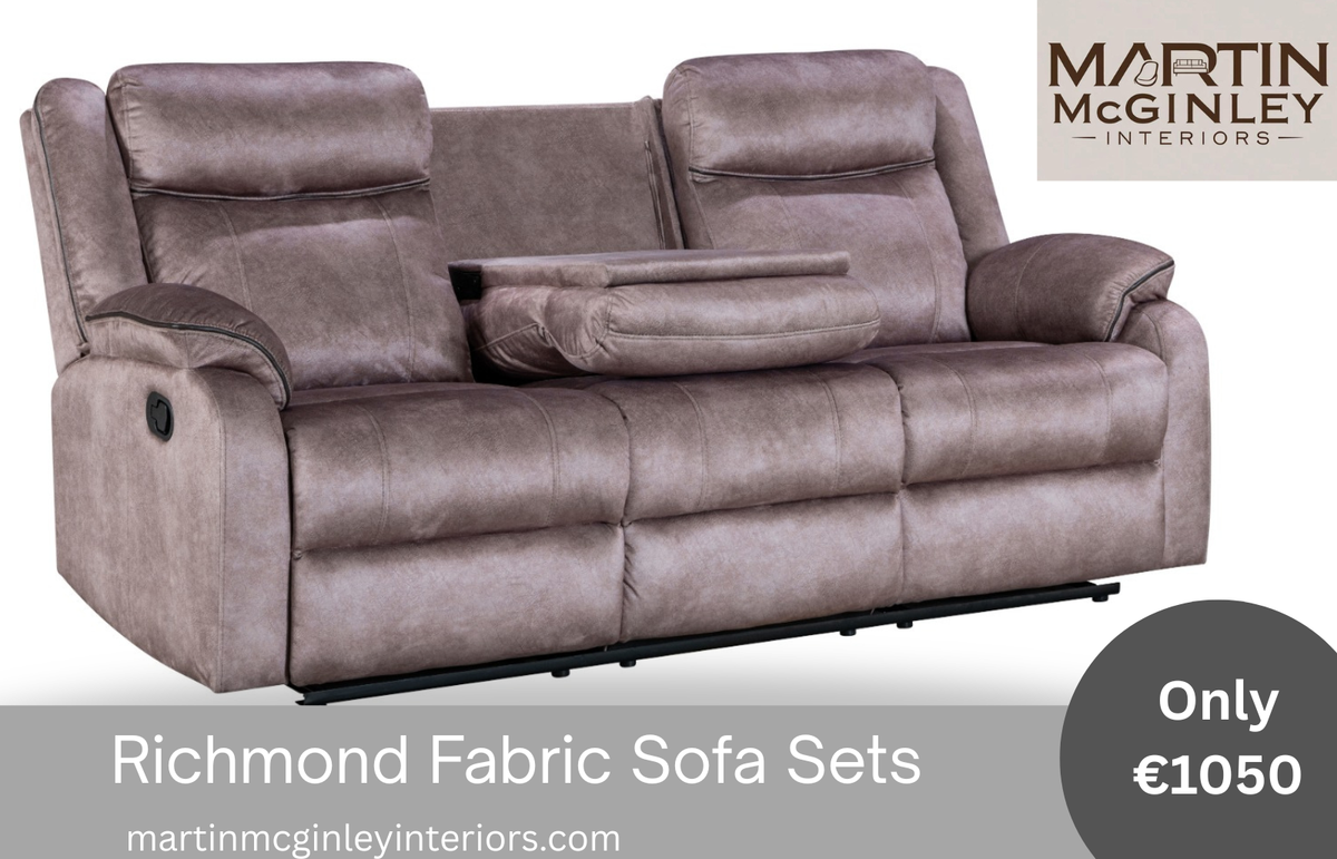 Richmond Sofa Range 3+1+1 Brown Fabric