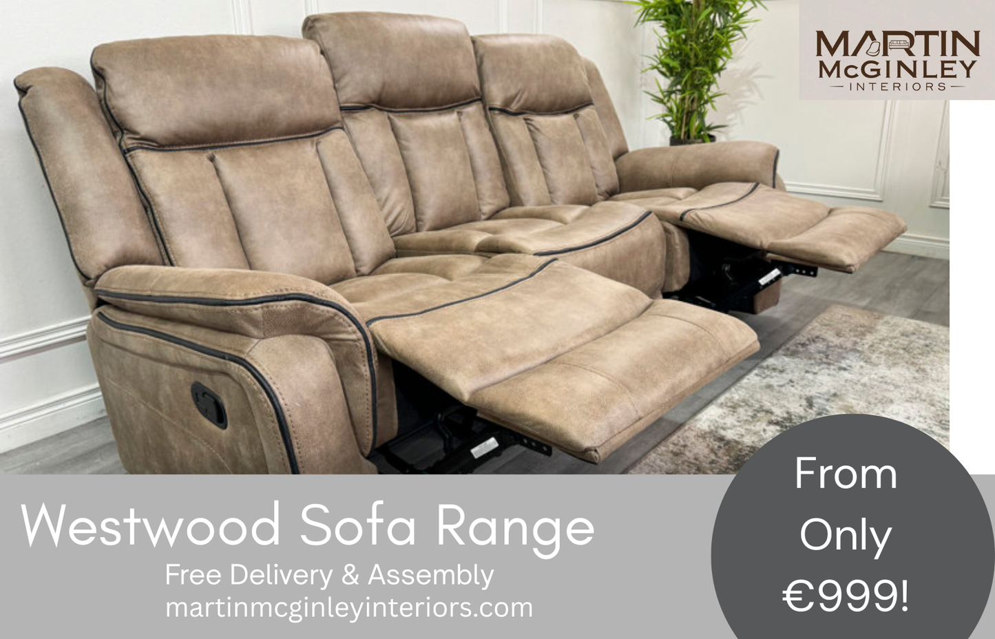 Westwood Sofa Range 3+2 Sand