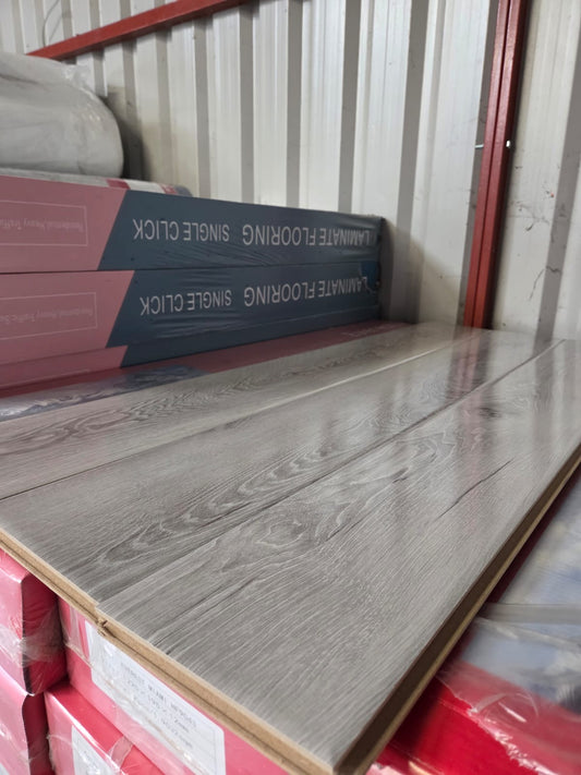 Seattle Grey 12mm High Gloss Laminated Flooring