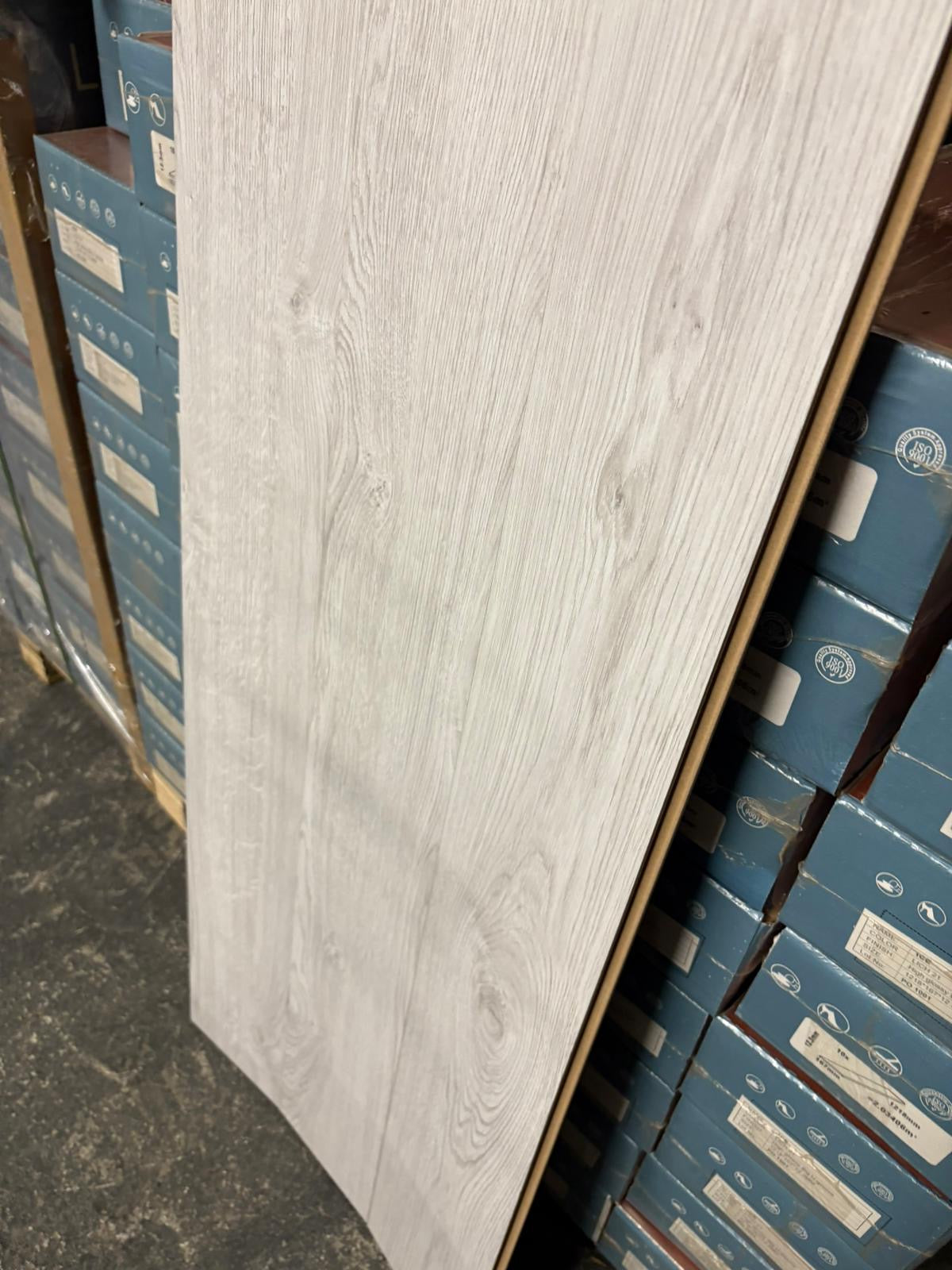 Ice White High Gloss 12mm Laminated Flooring