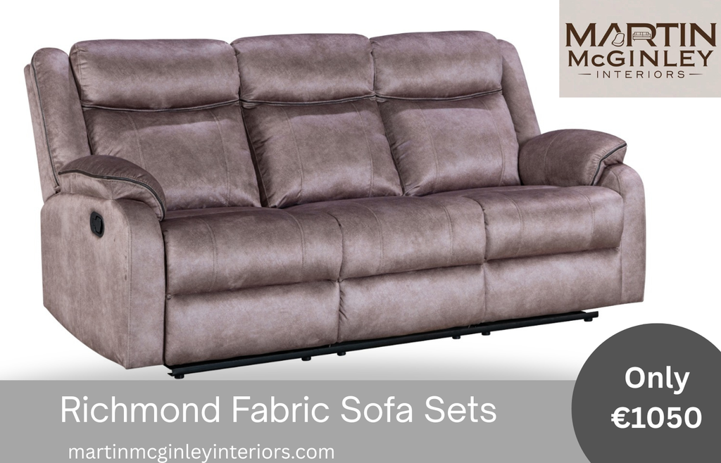 Richmond Sofa Range 3+1+1 Brown Fabric