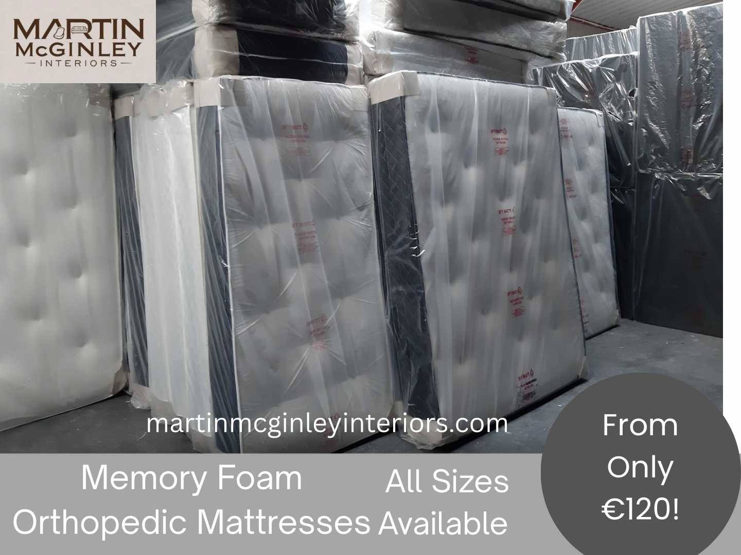 Memory Foam Orthopedic 1500 Pocket Spring Mattresses