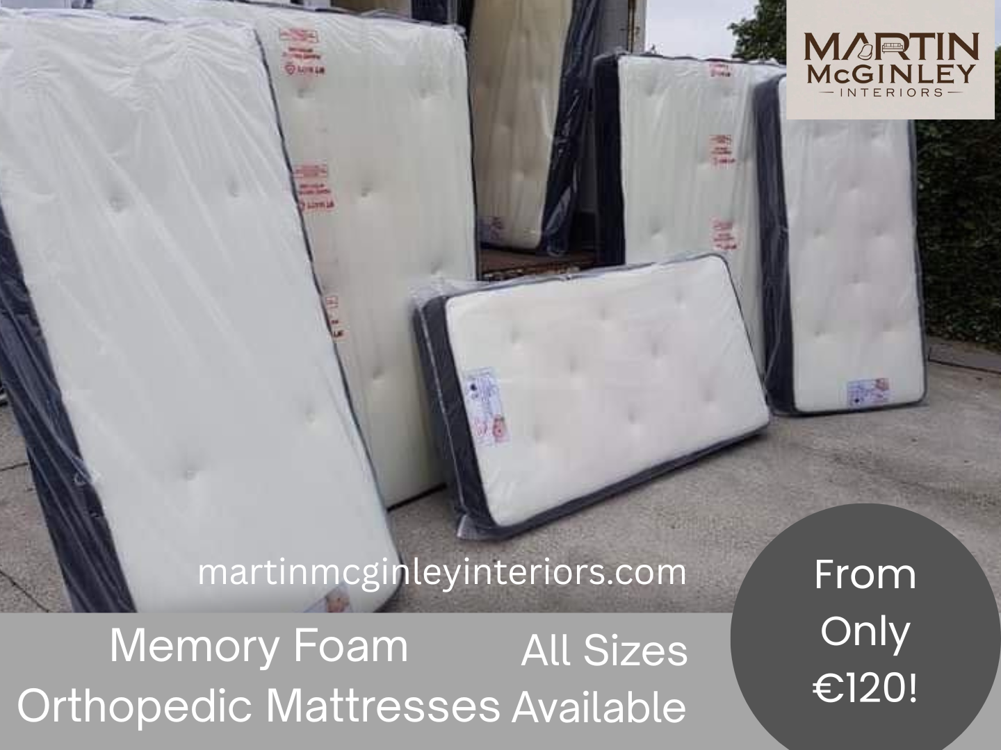 Memory Foam Orthopedic 1500 Pocket Spring Mattresses