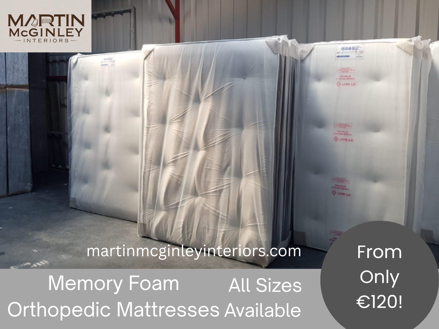 Memory Foam Orthopedic 1500 Pocket Spring Mattresses