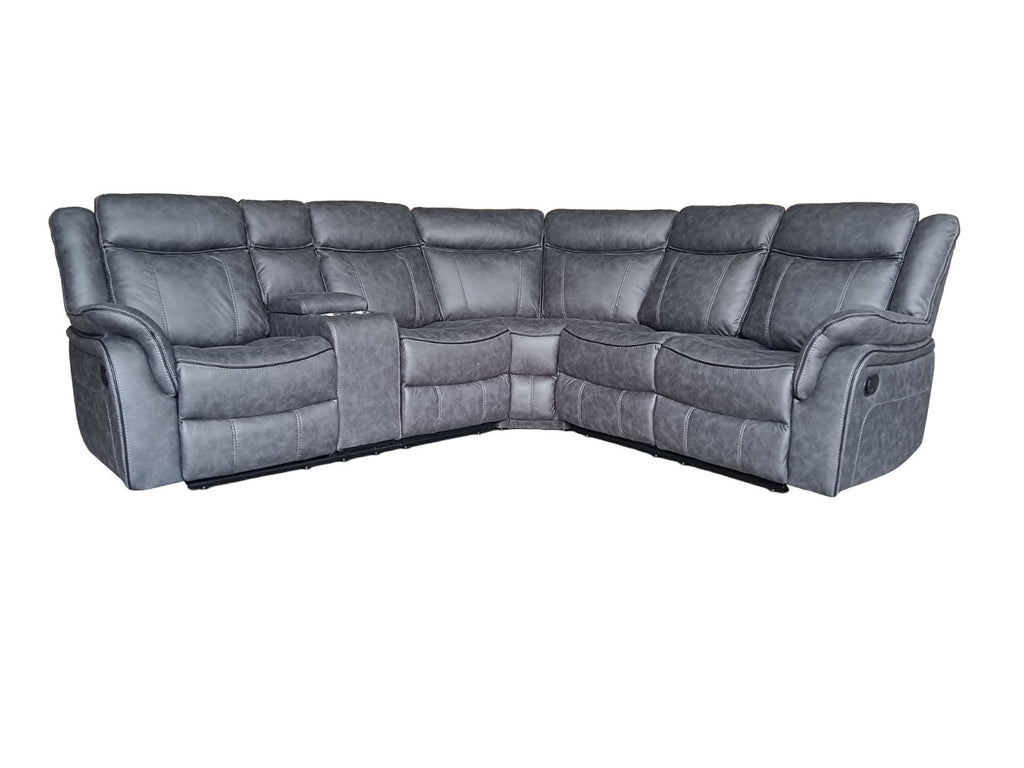 Bruno Grey Fabric Corner Sofa Range