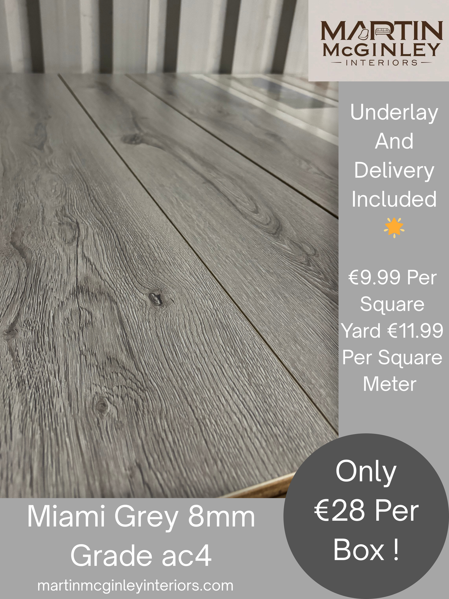 Miami Laminated Flooring 8mm
