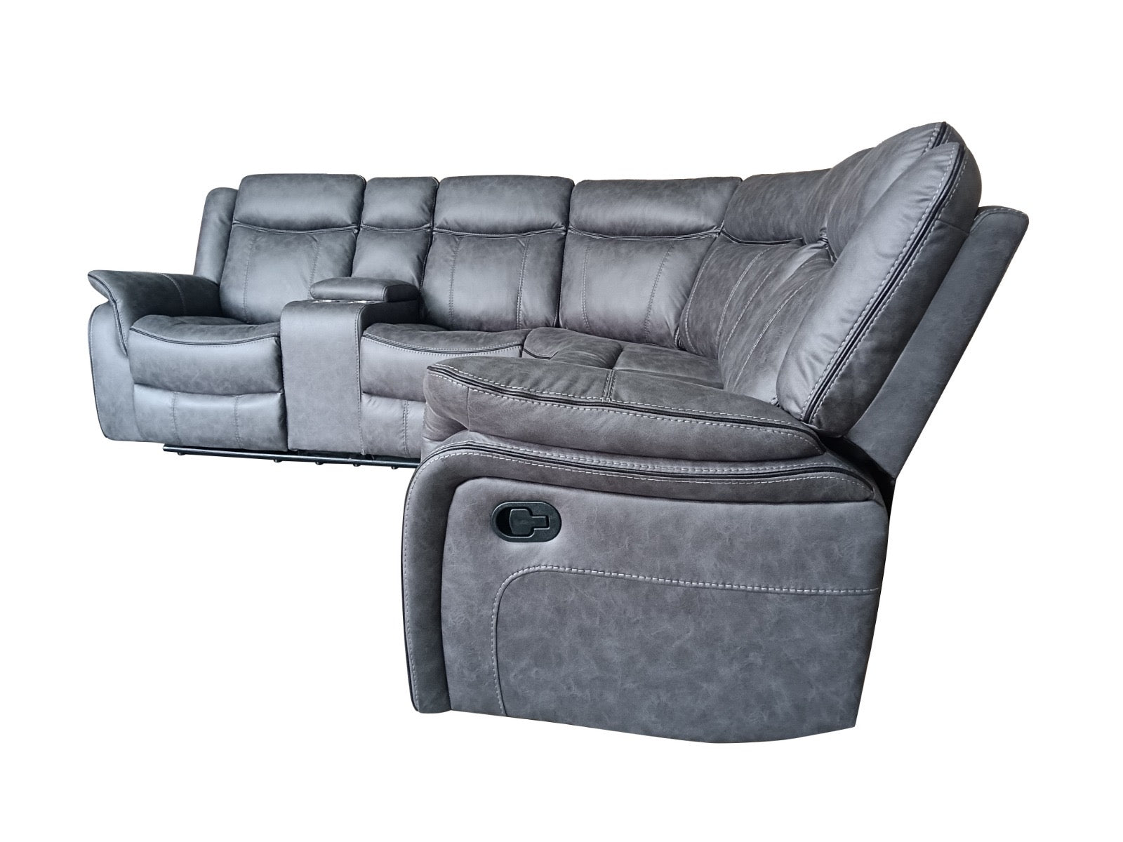 Bruno Grey Fabric Corner Sofa Range