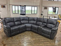 Nando Suede Fabric Corner Grey