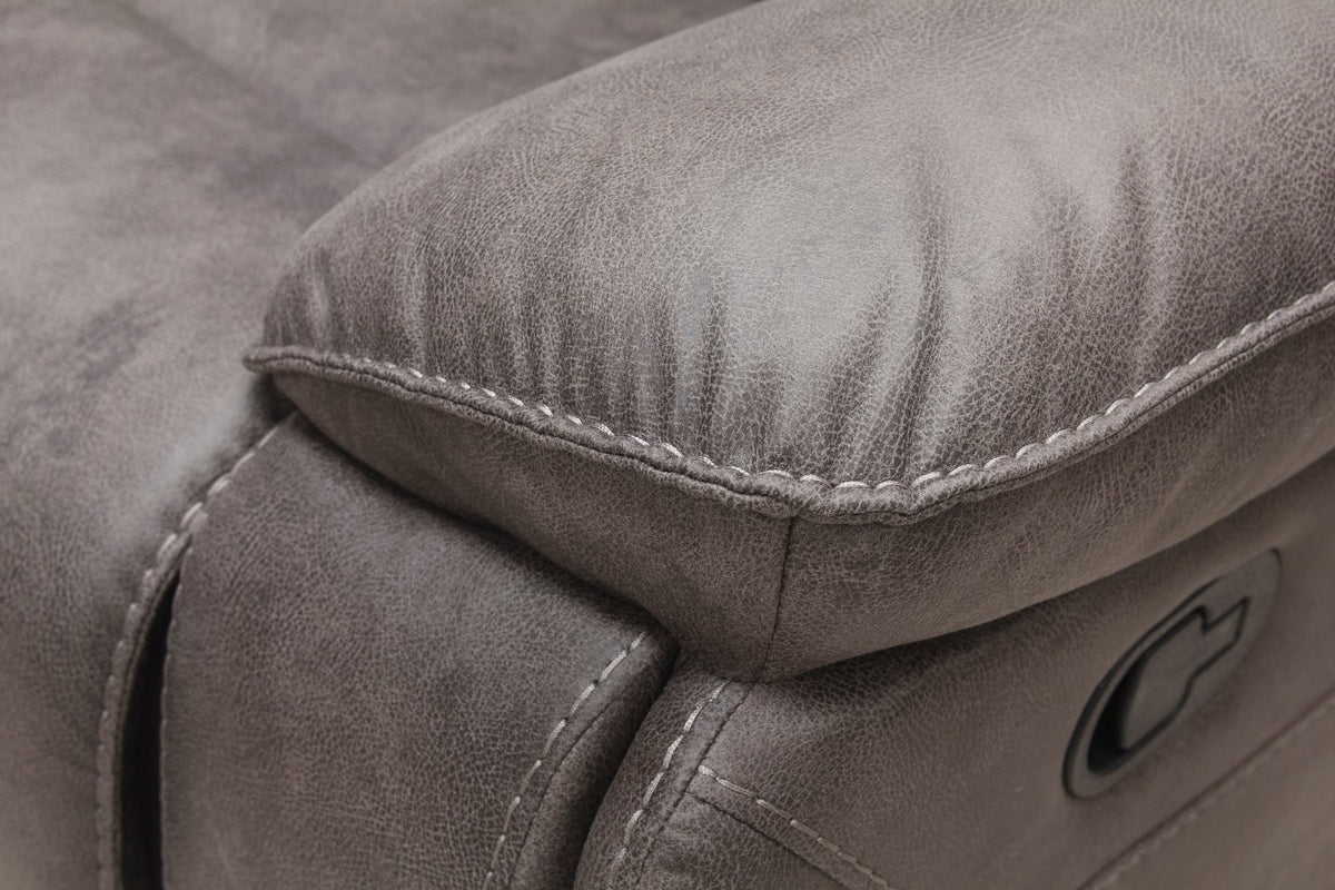 Oxford Sofa Range Grey Suede Fabric