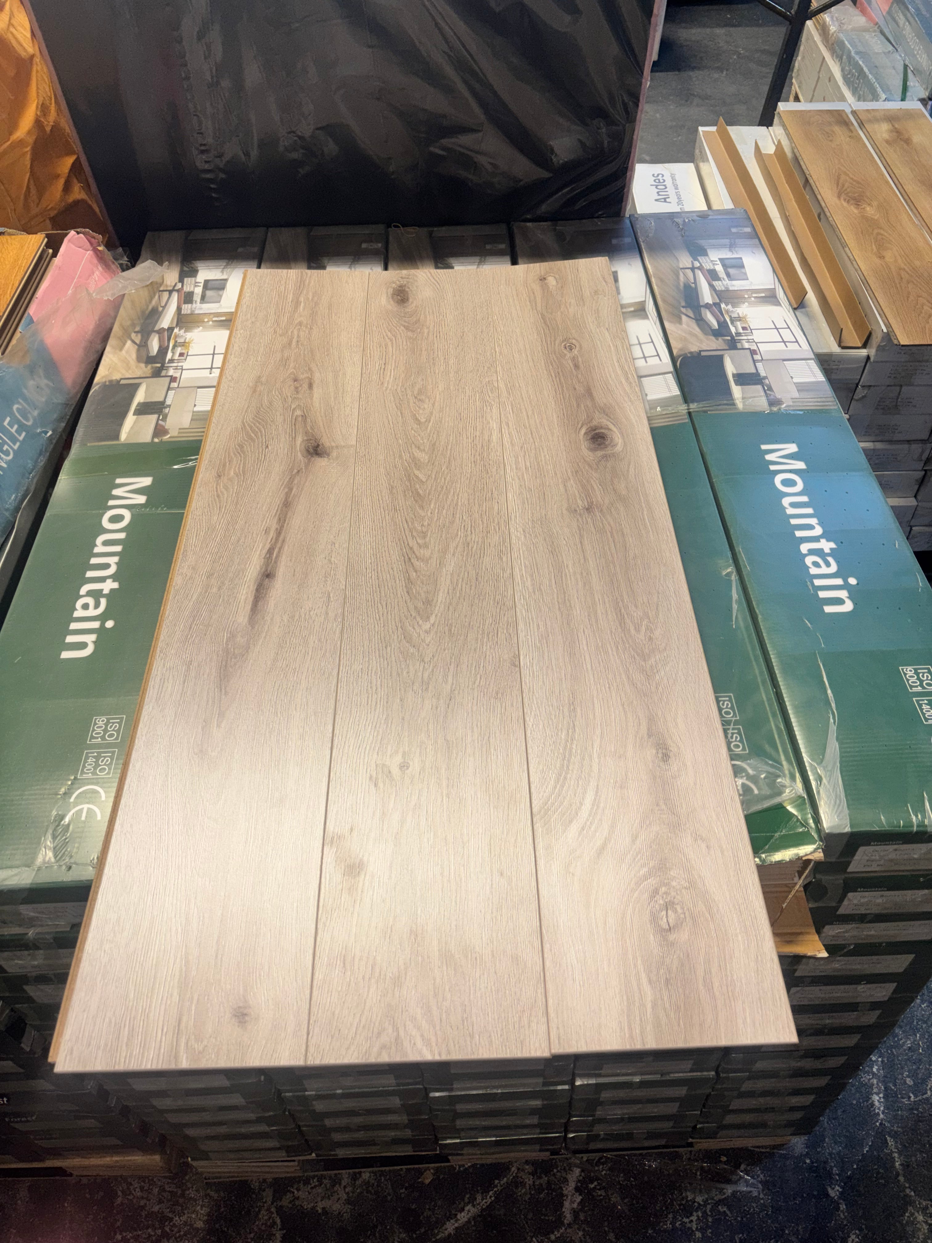 Mountain Irish Grey Laminated Flooring 8mm