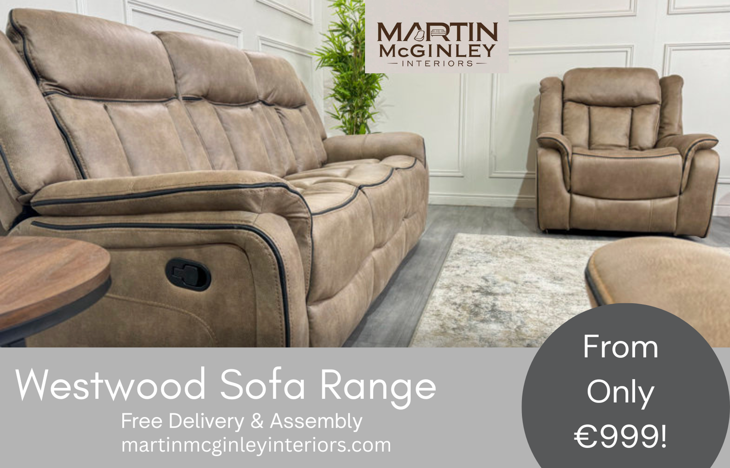 Westwood Sofa Range 3+2 Sand