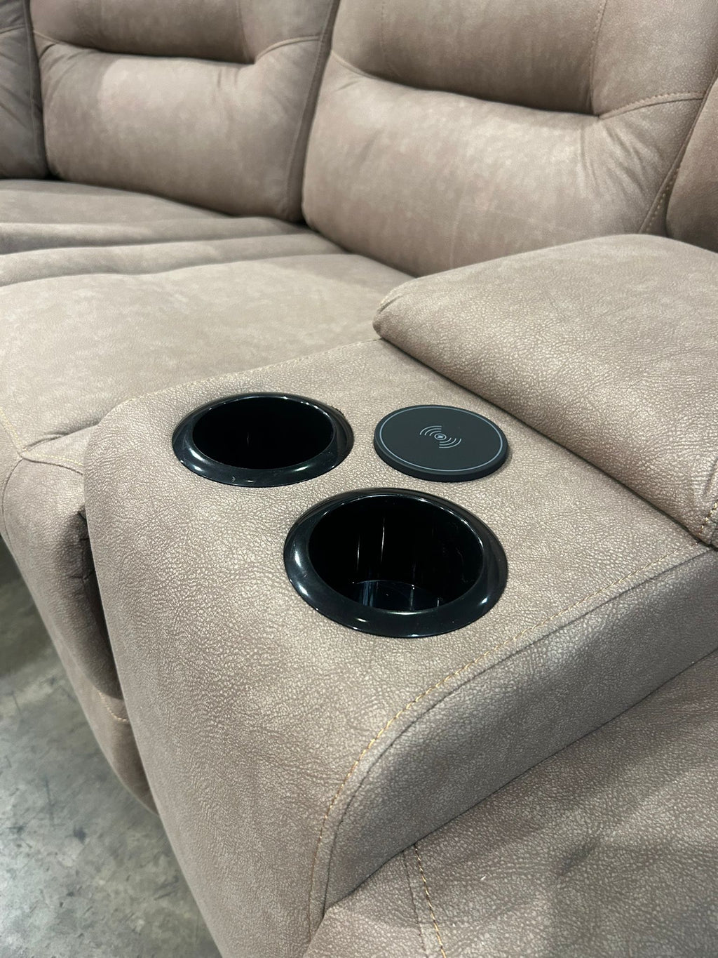 Zenia Brown Electrical Fabric Recliner