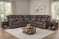 Bruno Espresso Colour Fabric Corner Sofa Range