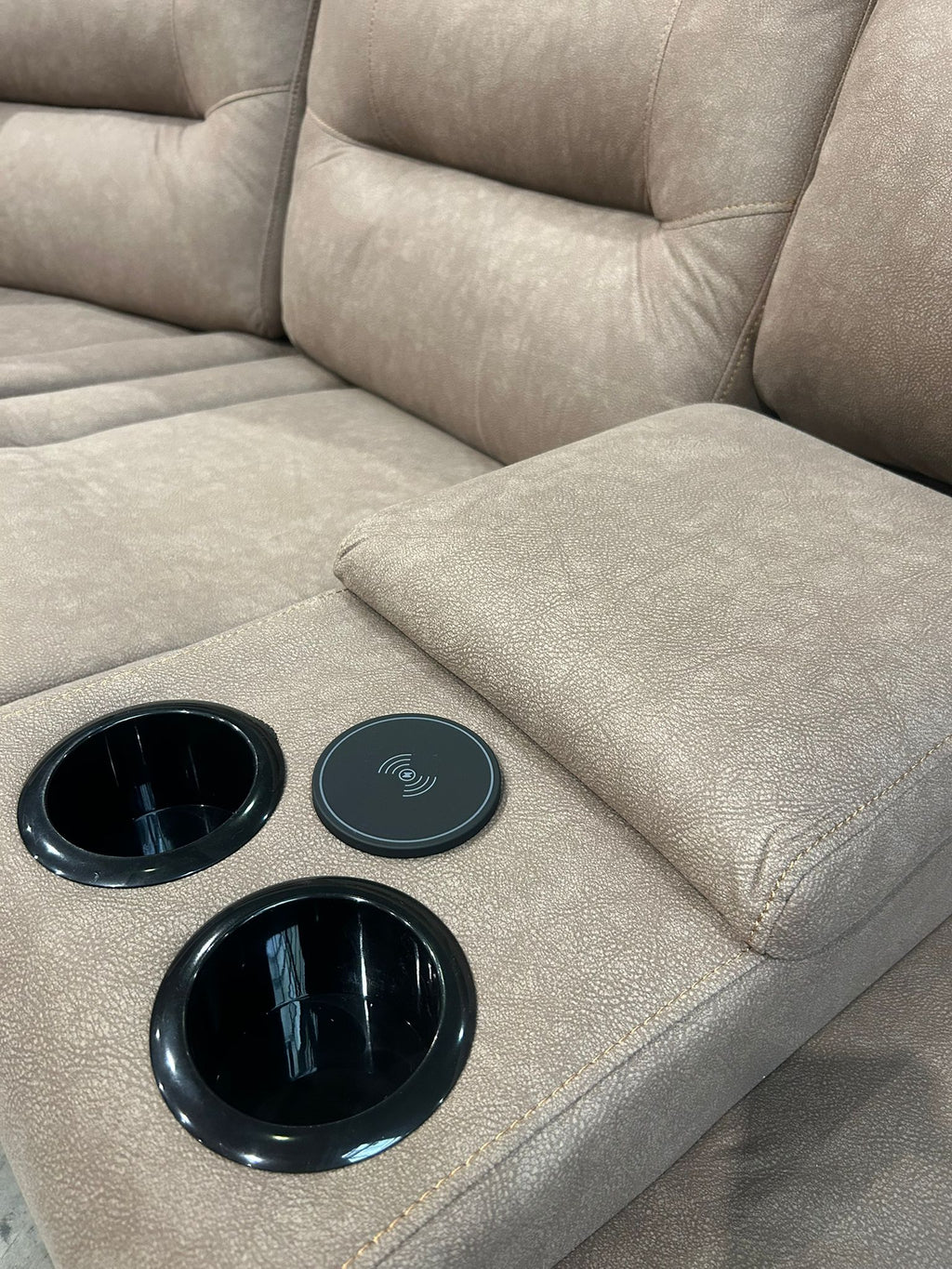 Zenia Brown Electrical Fabric Recliner