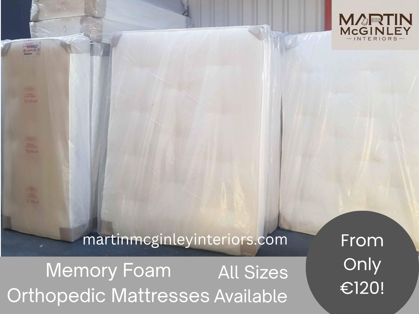 Memory Foam Orthopedic 1500 Pocket Spring Mattresses