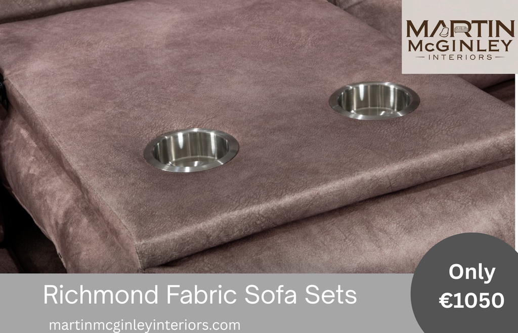 Richmond Sofa Range 3+1+1 Brown Fabric