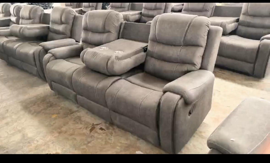 Maddison Sofa Range 3+2Grey Fabric
