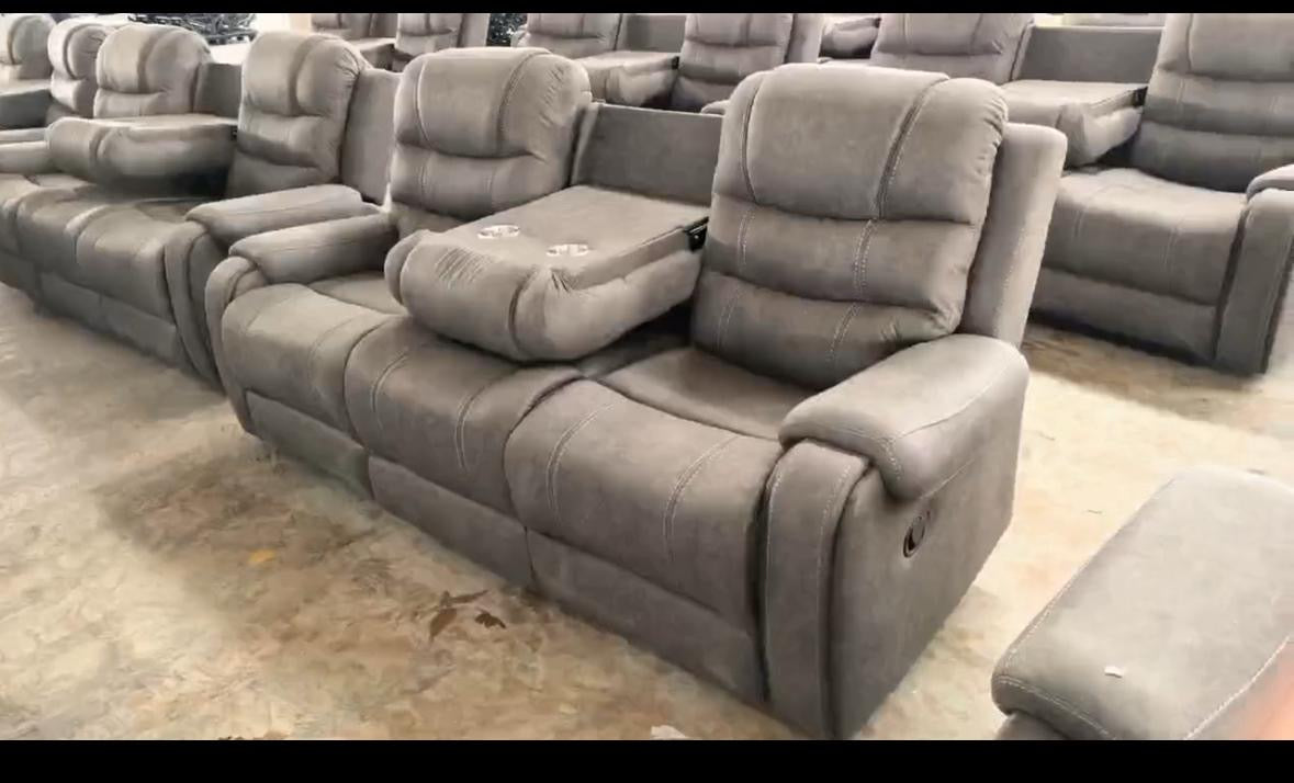Maddison Sofa Range 3+2Grey Fabric
