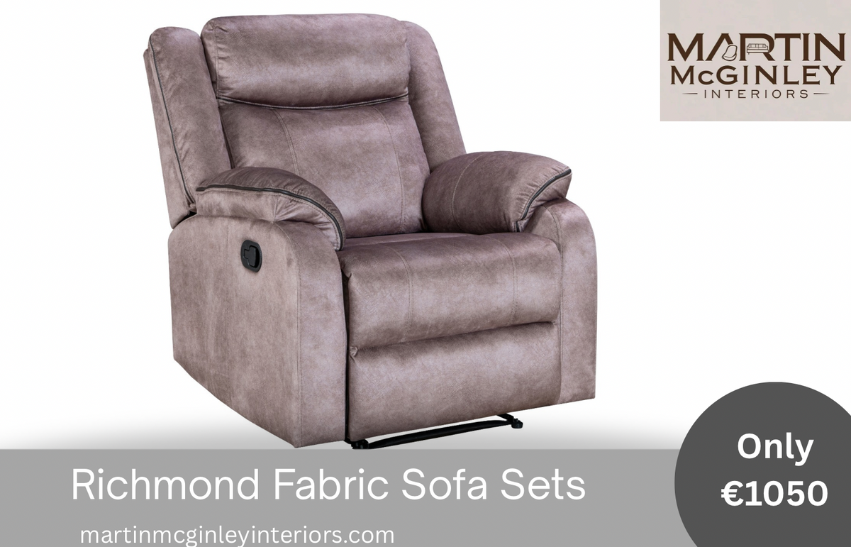 Richmond Sofa Range 3+1+1 Brown Fabric