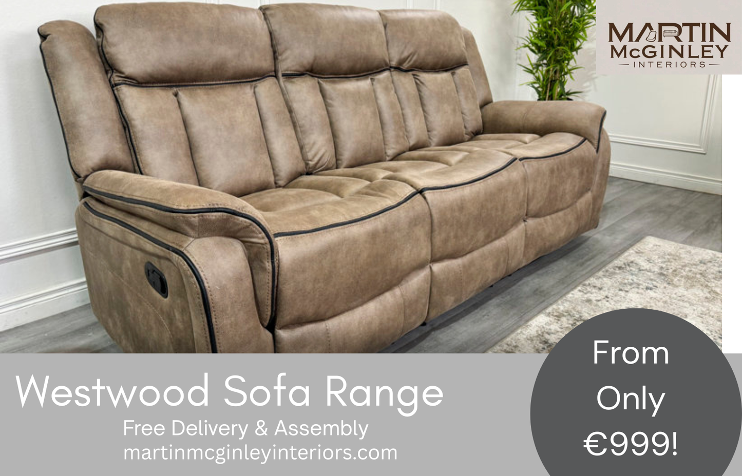 Westwood Sofa Range 3+2 Sand