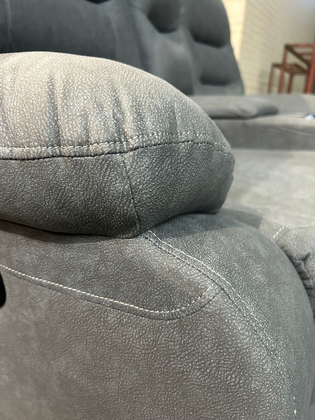 Zenia Grey Fabric Electrical Recliner