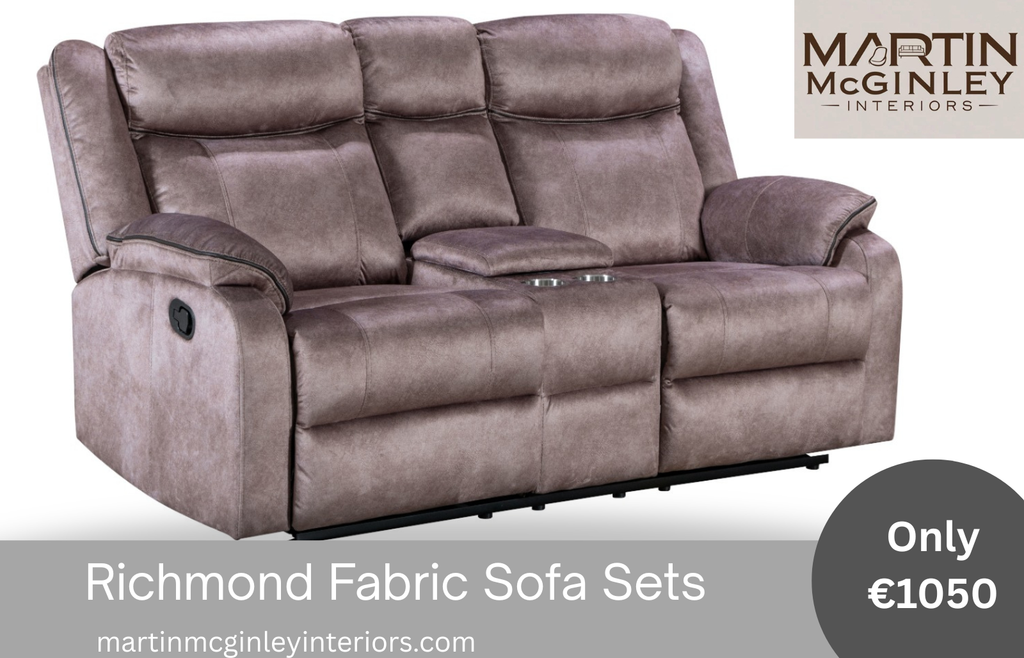 Richmond Sofa Range 3+1+1 Brown Fabric