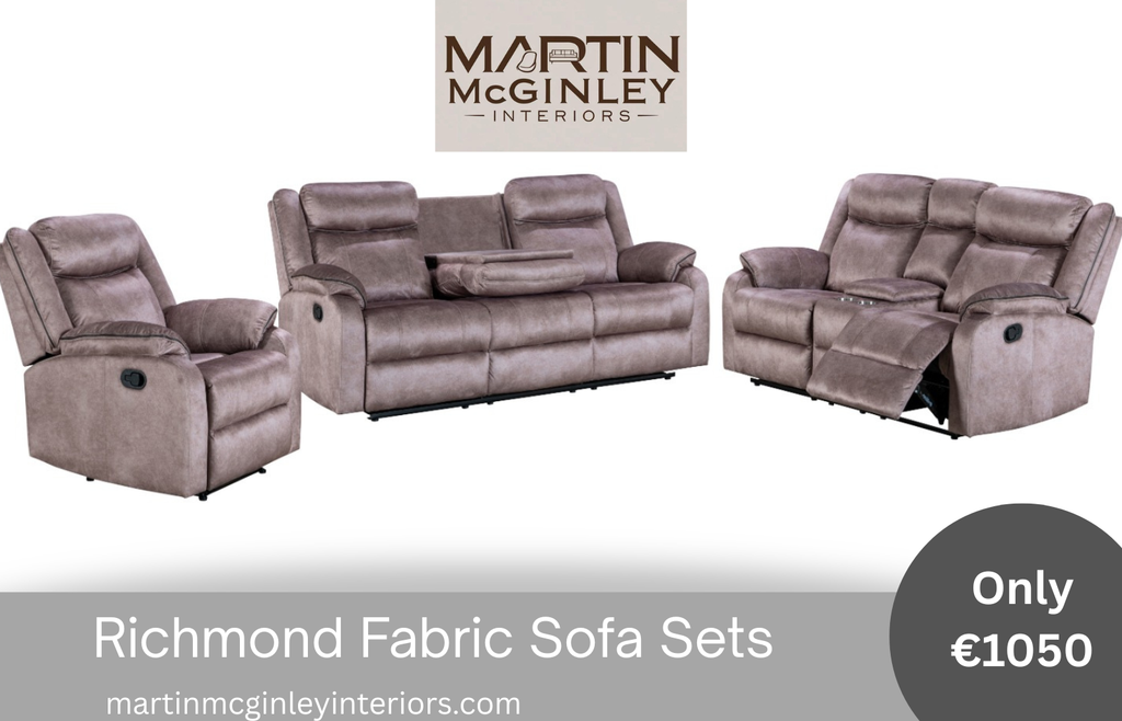 Richmond Sofa Range 3+1+1 Brown Fabric