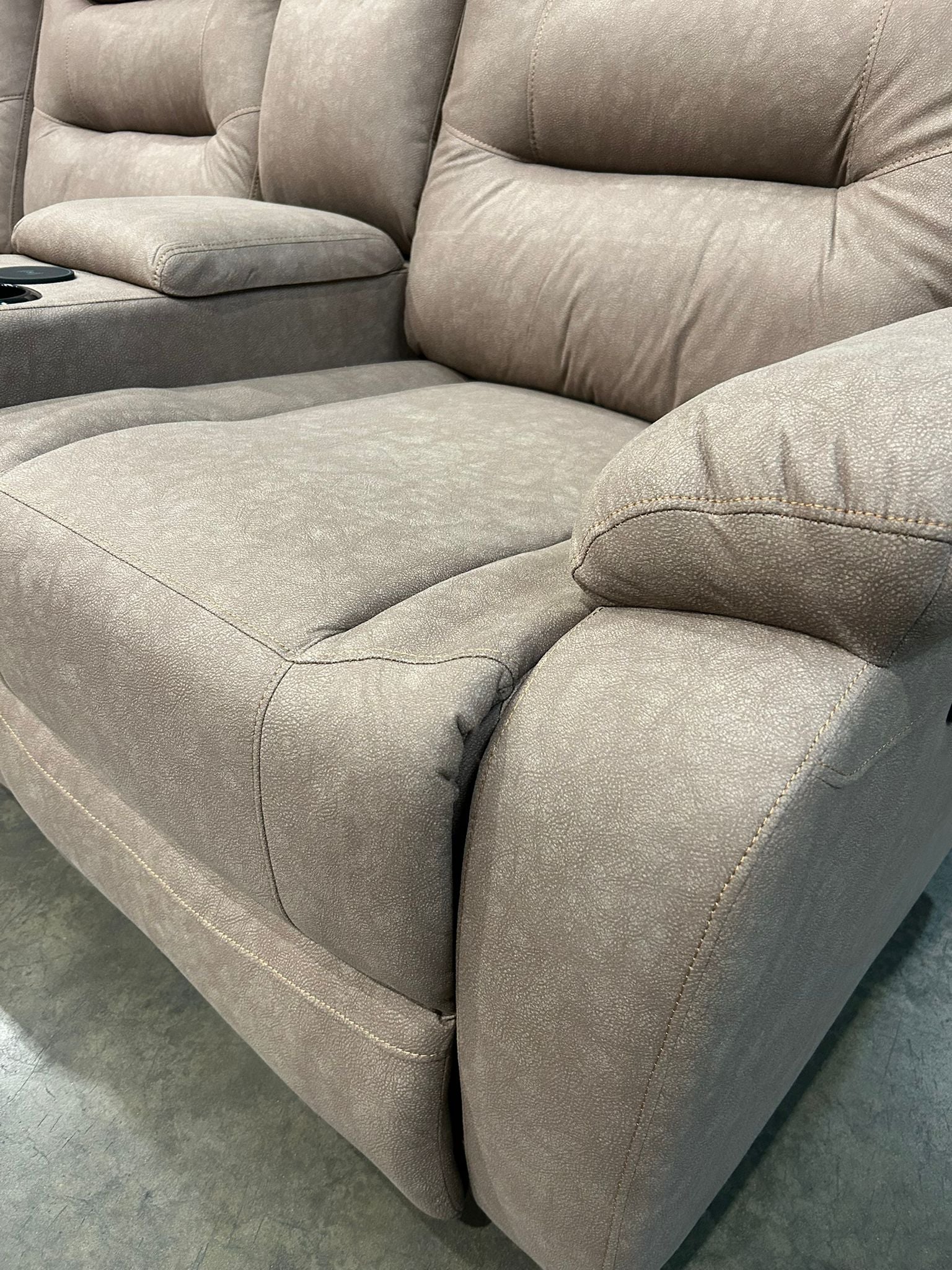 Zenia Brown Electrical Fabric Recliner
