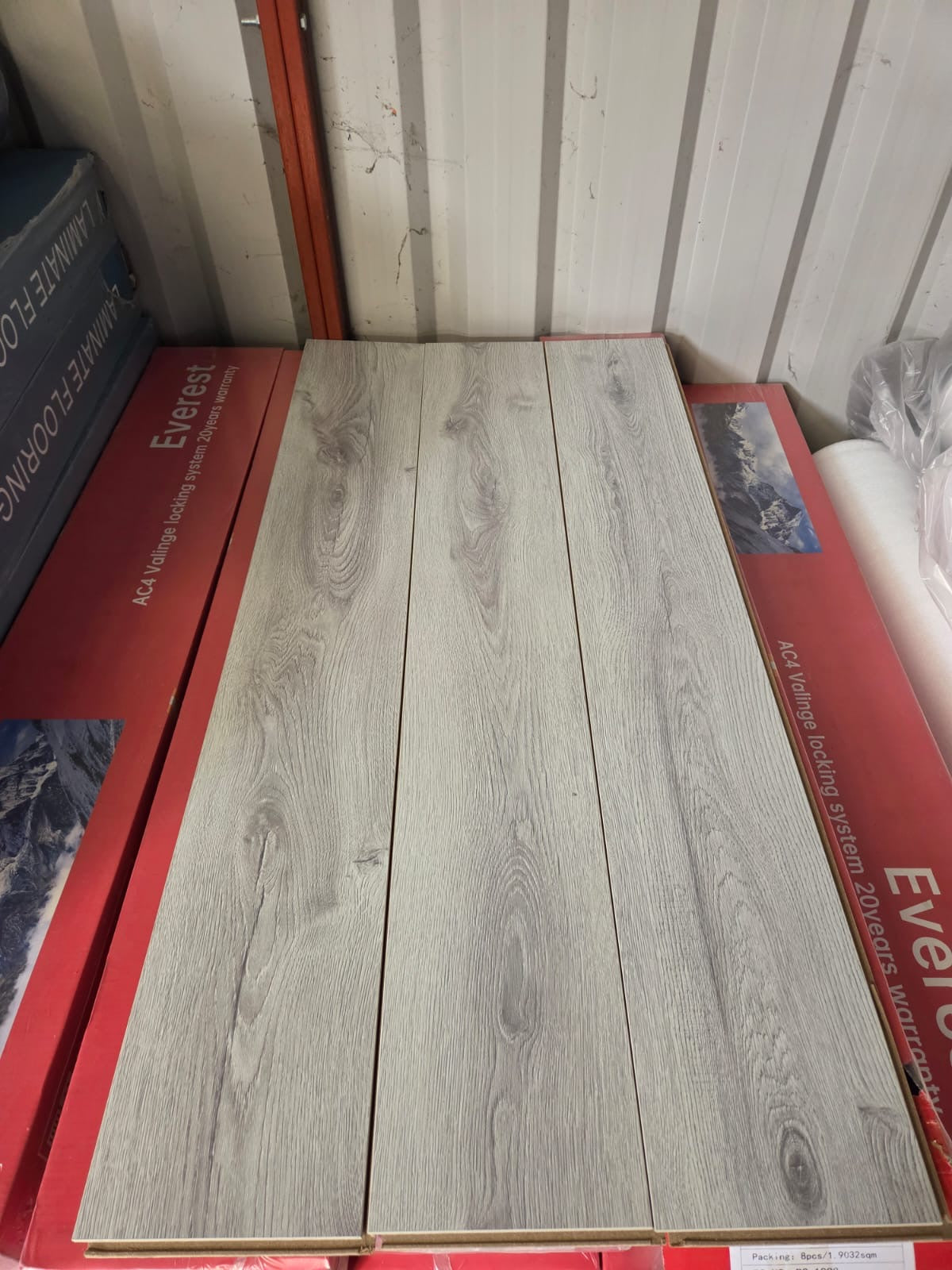 Miami Grey Matt 12mm Laminated Flooring