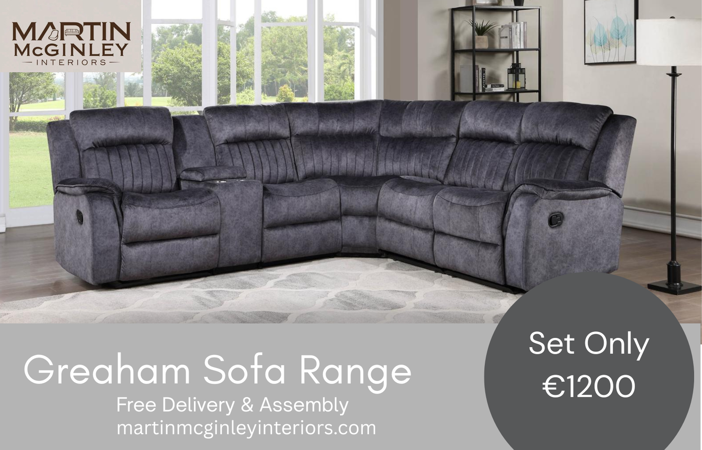 Gresham Sofa Range Corner Grey