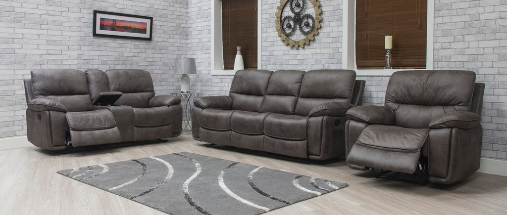 Oxford Sofa Range Grey Suede Fabric