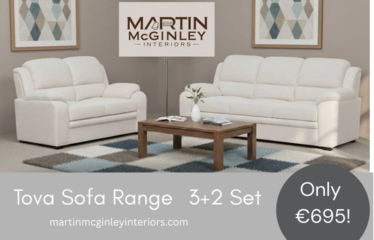 Tova Beige Sofa Range 3+2