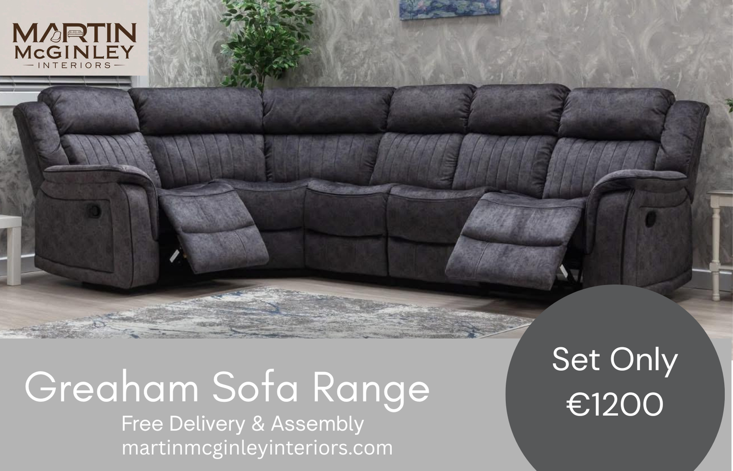 Gresham Sofa Range Corner Grey