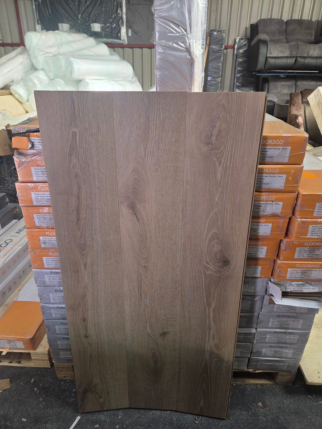 Slaney Beige Laminated Flooring 8mm