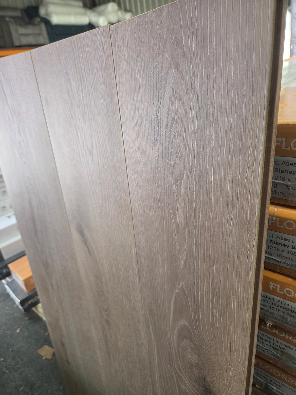 Slaney Beige Laminated Flooring 8mm