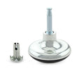 Chrome Mushroom Glides & Sockets ( Sets of Four )